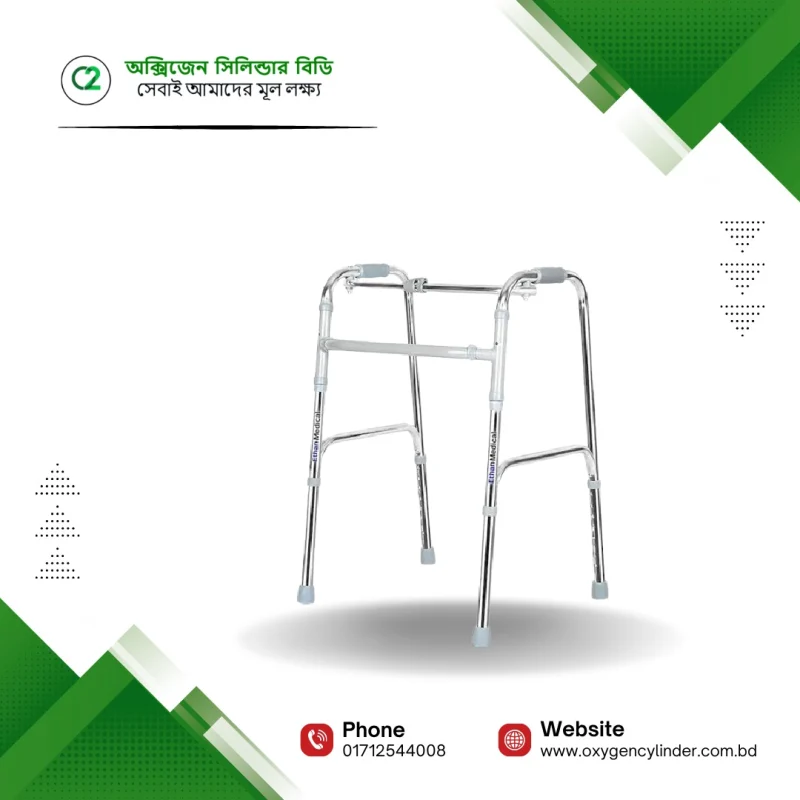 Specification: Walker without wheels Color: Silver Width:41cm Length:53cm Weight: 1.36 KG Height:76cm- 99cm Material: Aluminum Weight Capacity: 120KG